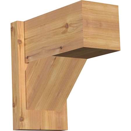Ekena Millwork Traditional Block Smooth Outlooker, Western Red Cedar, 7 1/2"W x 14"D x 14"H OUT08X14X14TRA05SWR
